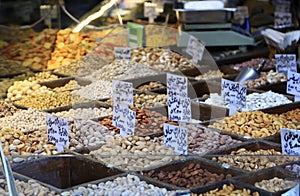 Dried fruits at the Spice Market in Amman