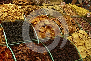 Dried fruits and sweets in the Grand Bazaar