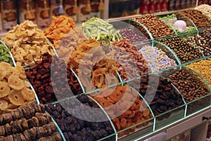 Dried fruits and sweets in the Grand Bazaar