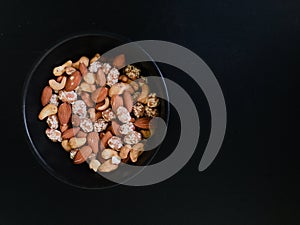 Dried fruits and Turkish delight with nuts mix