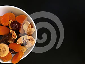 Dried fruits and Turkish delight with nuts mix