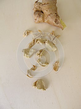Dried ginger root