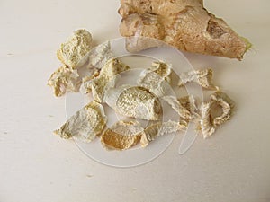 Dried ginger root