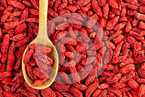 Dried Goji Berries Natural Organic Background