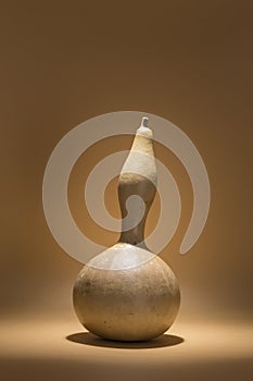 Dried gourd upright, warm atmosphere, static figure