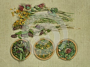 Dried grass for use in alternative medicine