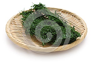 Dried green laver, aonori, japanese food
