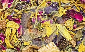 Dried Herbs and Flowers Texture