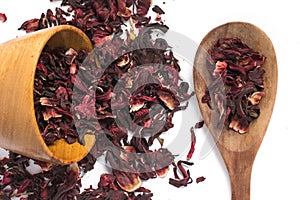 Dried hibiscus flower