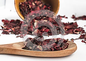 Dried hibiscus flower