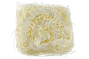 Dried Instant rice vermicelli noodles photo