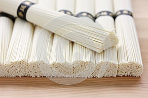 Dried japanese somen noodles