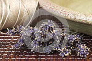 Dried lavender bunch