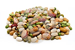 Dried legumes and cereals photo