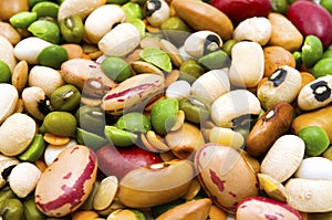 Dried legumes and cereals photo