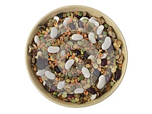 Dried Legumes Soup Mix in a bowl.