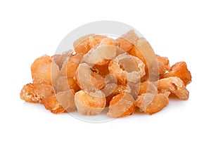 Dried longan on white