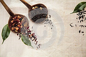 Dried loose-leaf tea