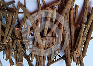 Dried Madder Root also known as Rubia tinctorum or cordifolia or Common madder or Dyers madder