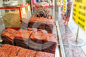 Dried Meat for sale - Chinatown Petaling Street, Kuala Lumpur, Malaysia