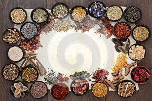 Dried Medicinal Herbs and Flowers