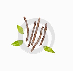 Dried medicinal licorice sticks - Glycyrrhiza glabra