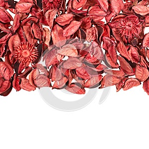 Dried medley potpourri leaves