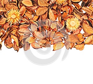 Dried medley potpourri leaves