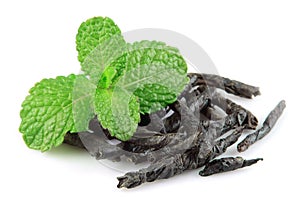 Dried mint tea photo