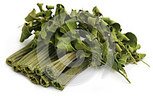 Dried moringa with leaves