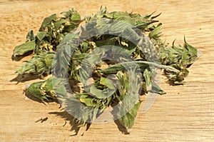 Dried mountain tea closeup