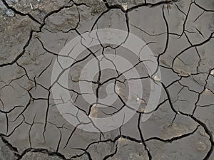 dried mud with cracks closeup photo texture and background