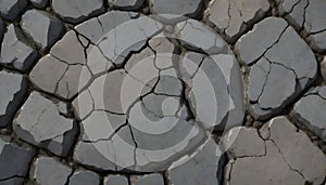 Dried Mud Patterns Natural Art, Generative AI