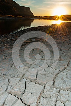 Dried Mud in Rio Grande, Santa Elena Canyon, Big Bend National Park