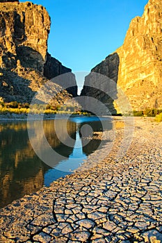 Santa Elena Canyon And Rio Grande. Big Bend National Park photo