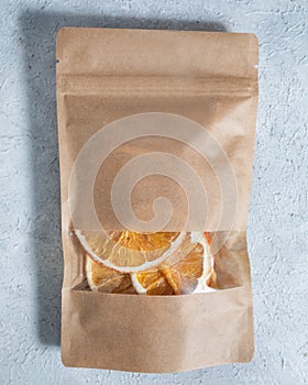 Dried orange organic snack