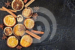 Dried orange slices