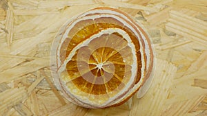 Dried orange slices detail intended for decoration and decorative purposes will accompany the living room. Suitable as