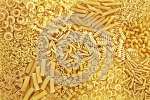 Dried Pasta Abstract Background