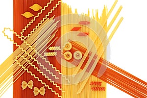 Dried Pasta Abstract Background