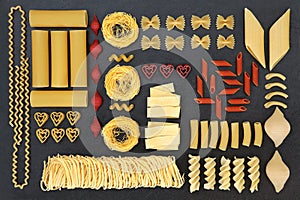 Dried Pasta Abstract Sampler