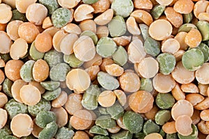 Dried peas texture