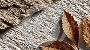 Dried Petals on Linen with Organic Shadows