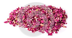 Dried petals of rose