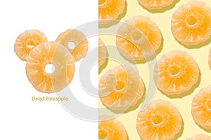 Dried pineapple layout