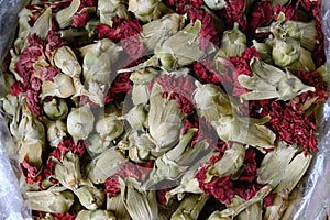 Dried pinks used as medicine in Vietnam - asian medicine and healthcare