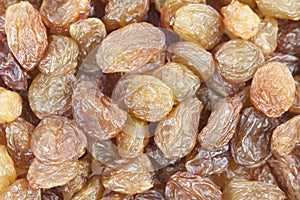 Dried raisins background