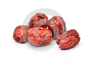 Dried red date or Chinese jujube fruits