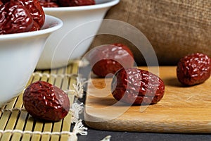 Dried red dates or jujube fruit