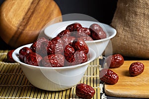 Dried red dates or jujube fruit